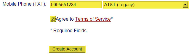 Highlighted fields