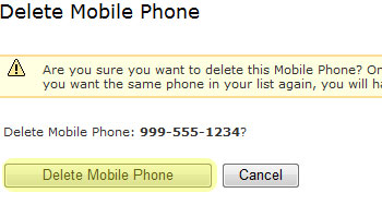 Delete Phone Verification