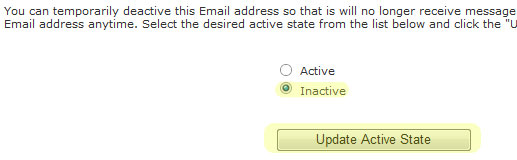 Inactivate Email