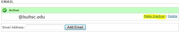 Email Change Status Link