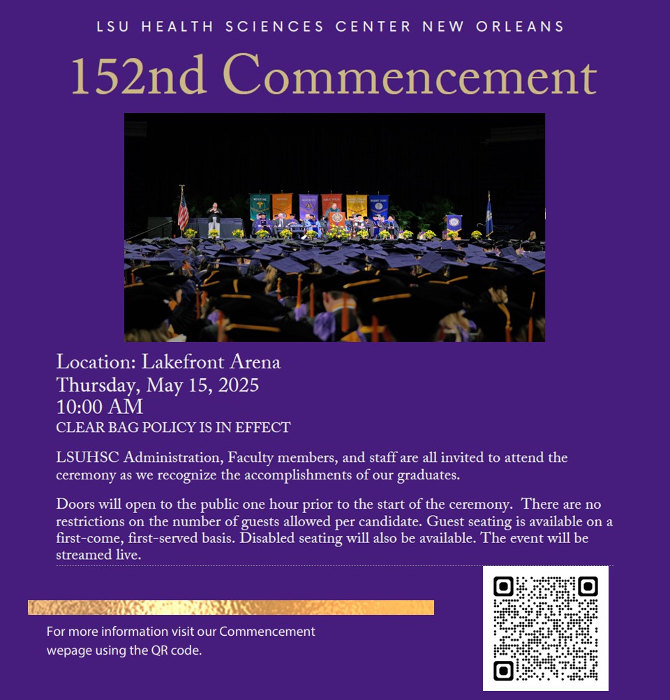 Event Title: 152nd Commencement , Event Date: May 15, Starting at 10:00 AM and ending at 12:30 PM in Building: None