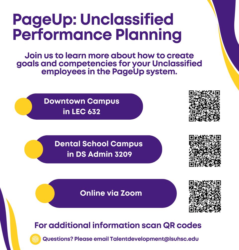 Event Title: PageUp: Unclassified Performance Planning  Sonja Washington , Event Date: March 31, Starting at 02:00 PM and ending at 03:00 PM in Building: None Room:  