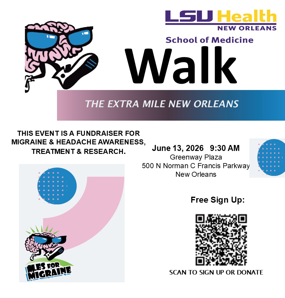 Event Title: Miles for Migraine - Extra Mile New Orleans , Event Date: June 13, Starting at 09:30 AM and ending at 03:00 PM in Building: None