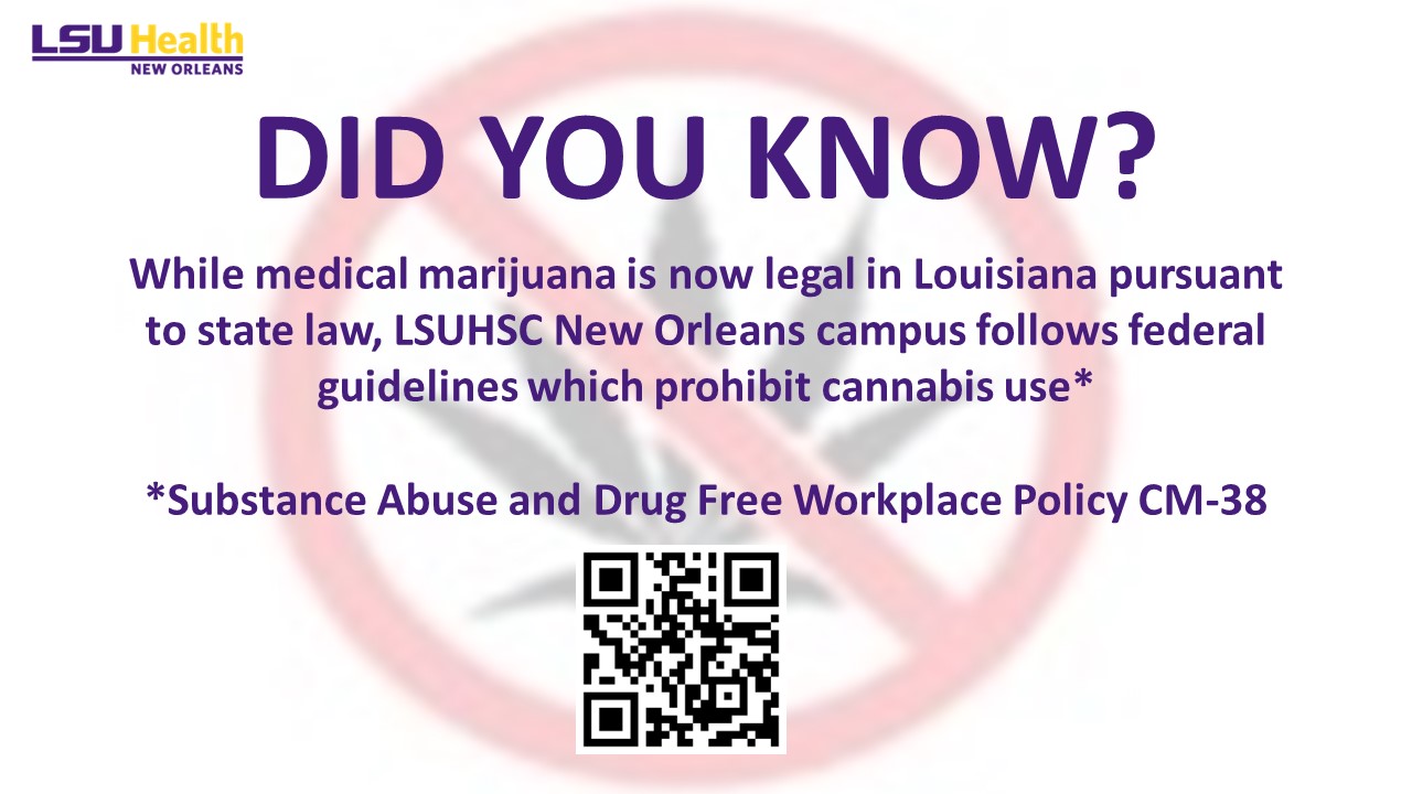 Event Title: Did You Know? Federal Drug-free Workplace and Substance Abuse Policy  , Event Date: May 30, Starting at 12:00 AM and ending at 12:00 AM in Building: None Room:  