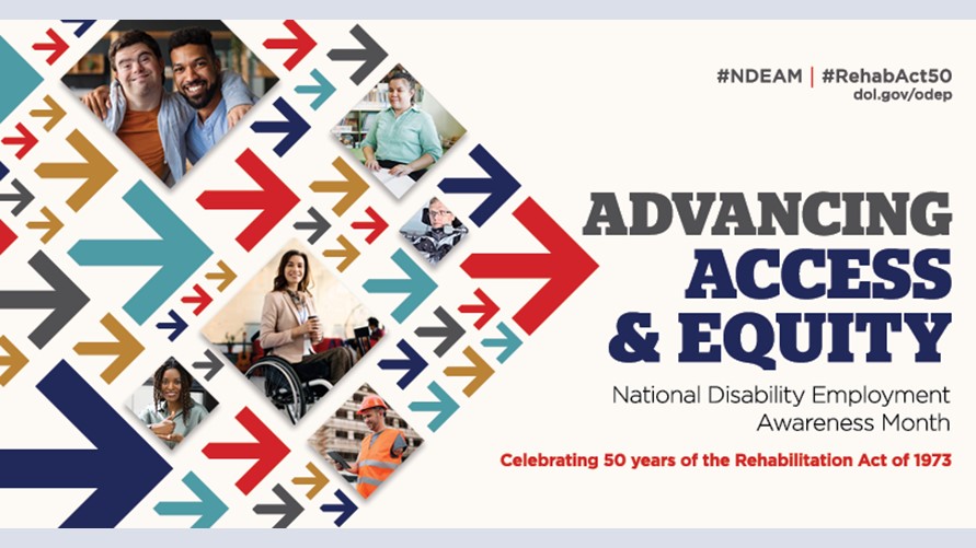 Event Title: National Disability Employment Awareness Month , Event Date: October 01, Starting at 12:00 AM and ending at 12:00 AM in Building: None Room:  