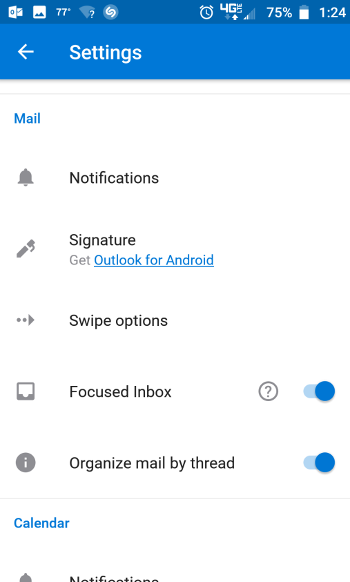 screenshot - mail settings