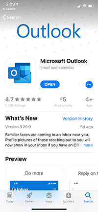 screenshot - Outlook for Android Download
