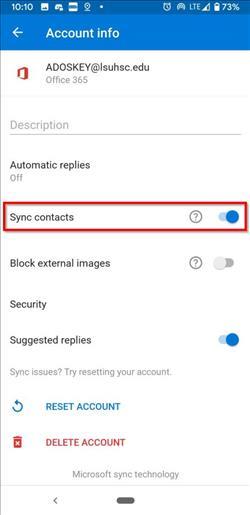 Save Contacts to iOS or Android device from Outlook Mobile - Office 365  Documentation