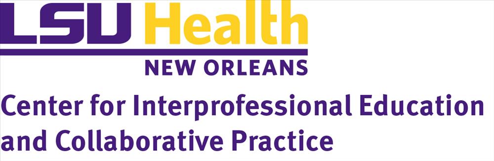 LSUHealth_New Orleans_Horz__Purple-Gold_2PMS Center for Interprofessional Education and Collaborative Practice L RGB lrg