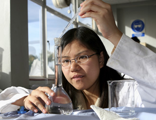 Students in lab