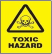 small toxic hazard sign