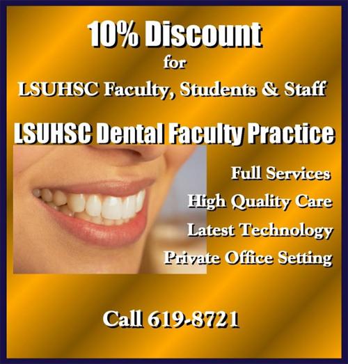 Dental Faculty Practice Discounts
