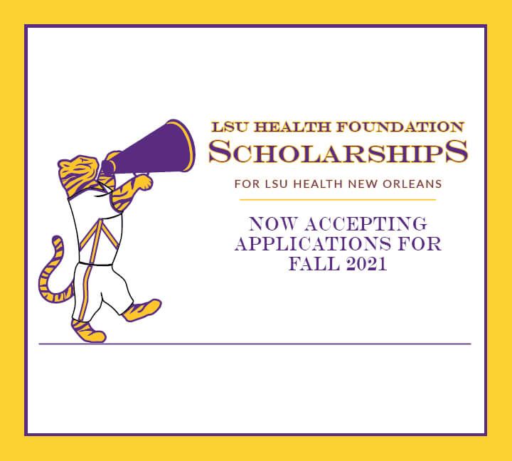 LSU Health Foundation’s scholarship application website