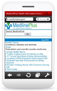 Medlineplus viewed on your mobile browser