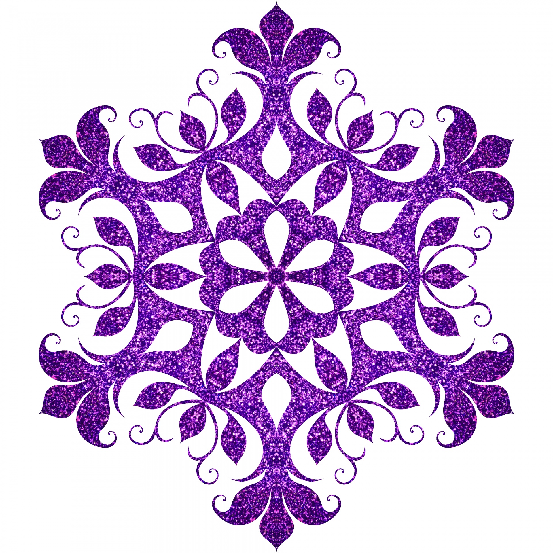 purple snowflake