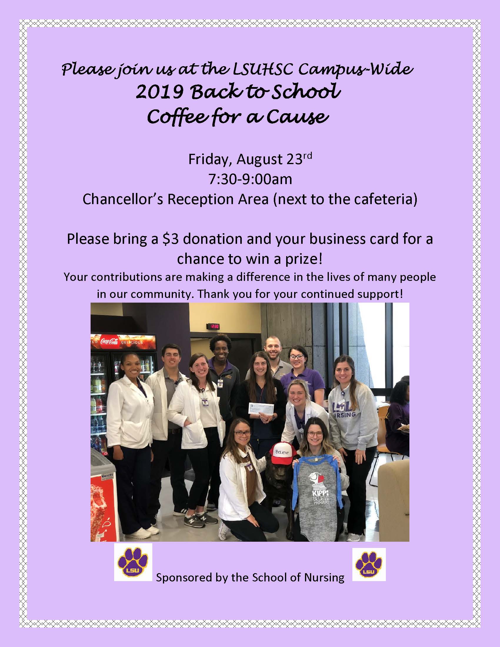 Coffee for a Cause August 2019