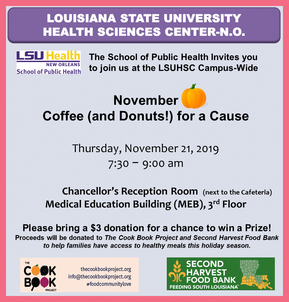 Coffee for a Cause November 2019 advertisement