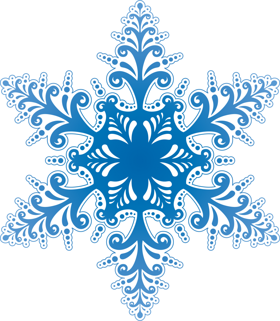 blue snowflake