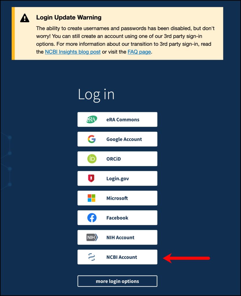 NCBI Account Login Changes FAQs - NCBI Insights