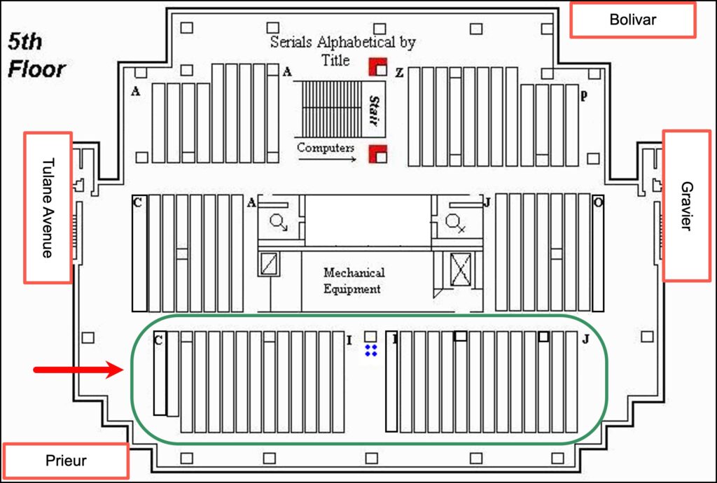 Floorplan showing construction area