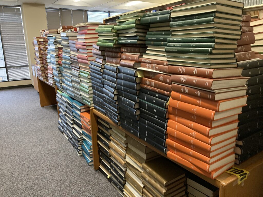 Picture of stacks of journals