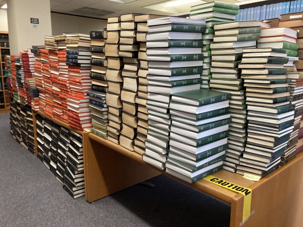 Picture of stacks of journals