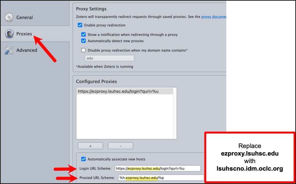 Screenshot of extension settings