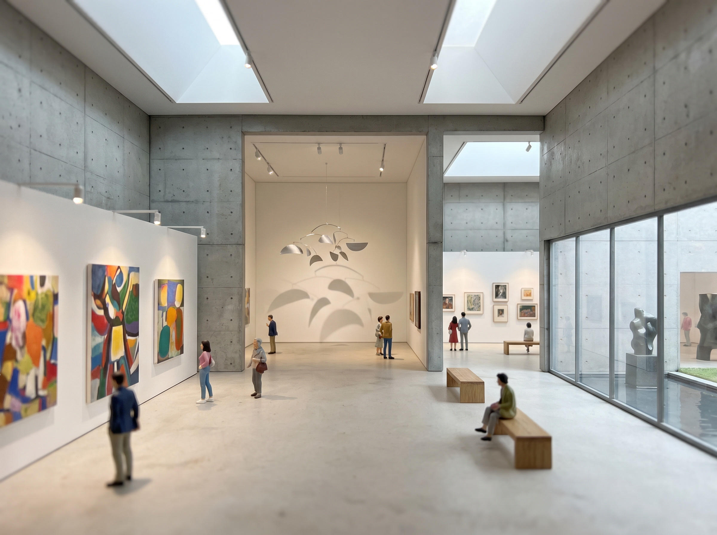Art Museum Wide Environmental Miniature Diorama