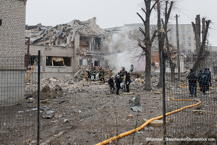 Ukraine shelling damage