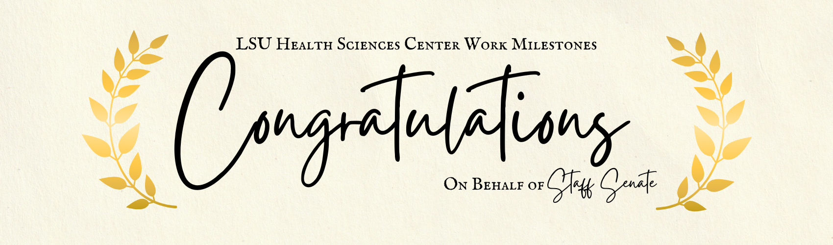 Congratulations Banner