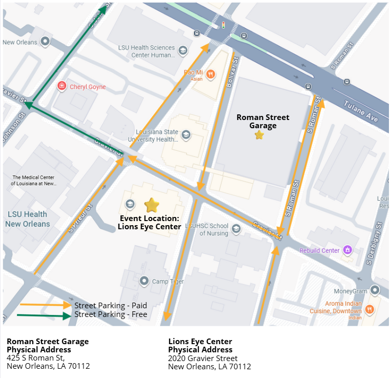 parking map for event