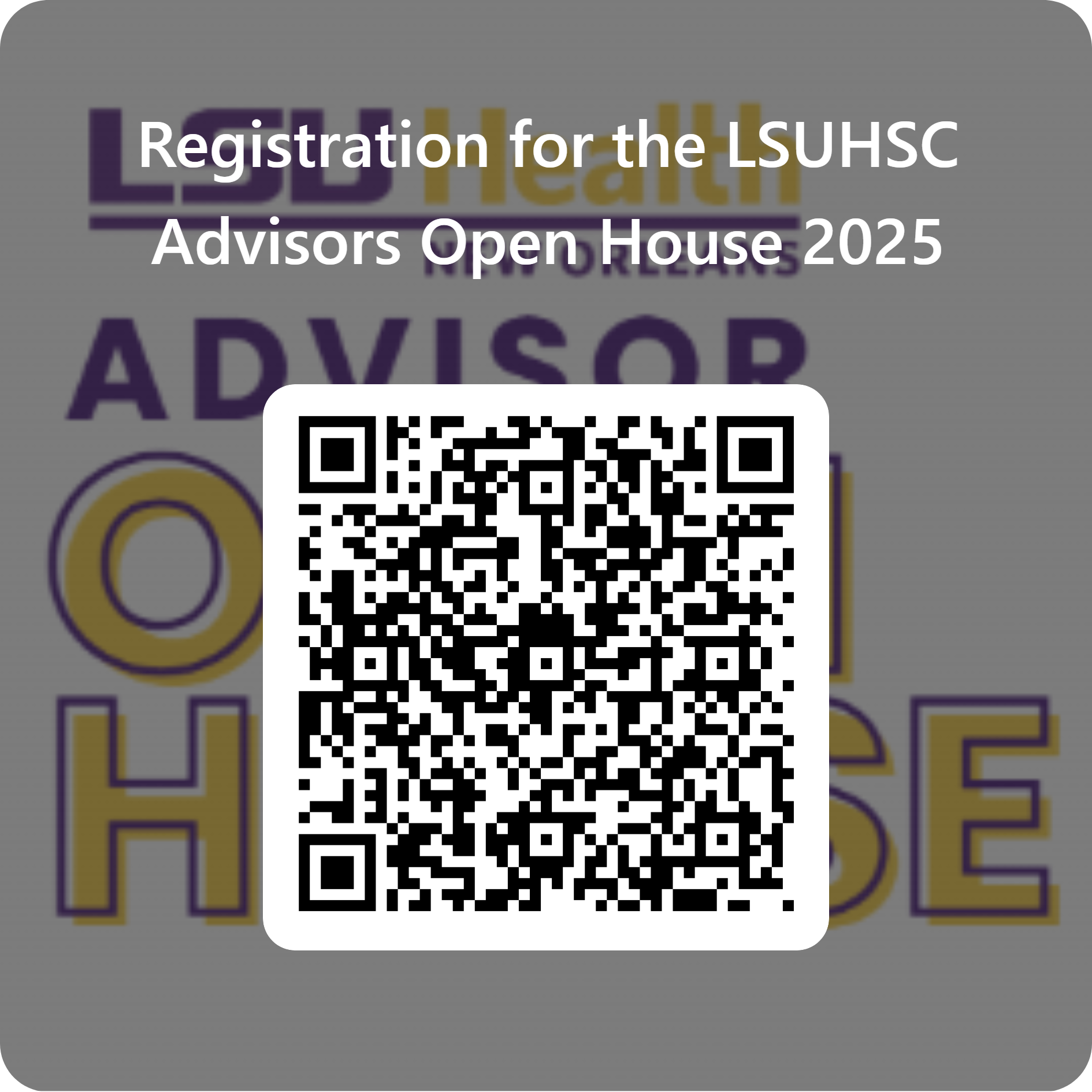 QR code for registration