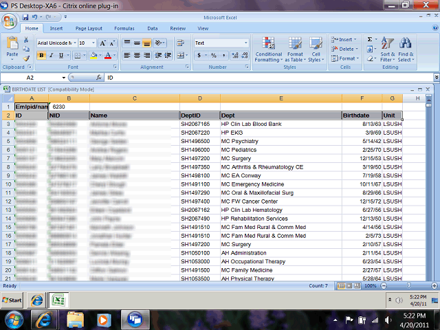 Screen image of this step