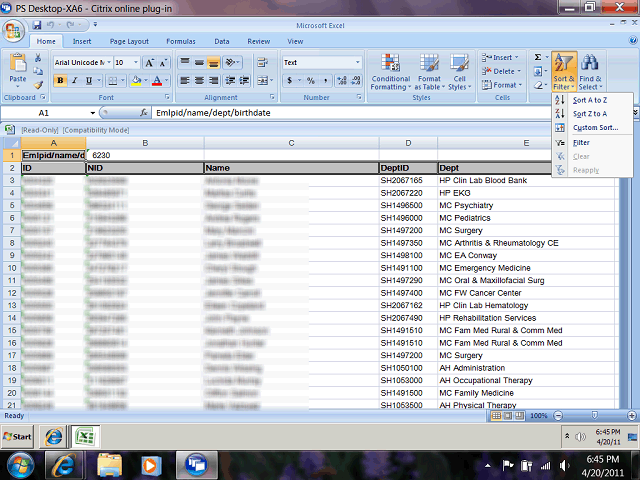 Screen image of this step