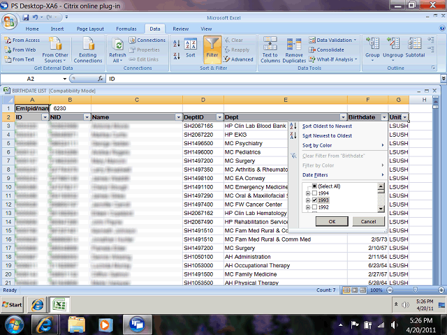 Screen image of this step
