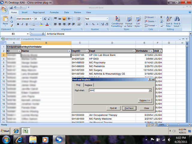 Screen image of this step