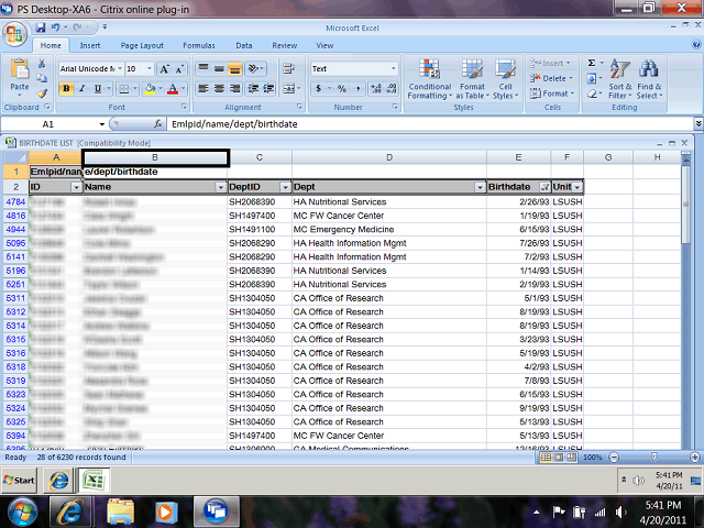 Screen image of this step