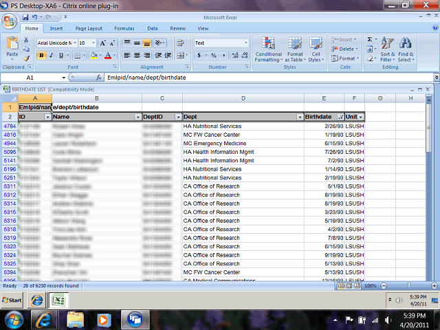 Screen image of this step