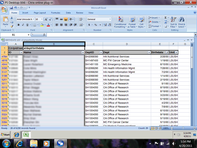 Screen image of this step