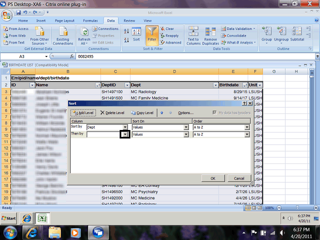 Screen image of this step