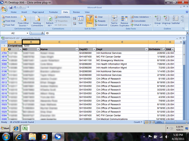 Screen image of this step
