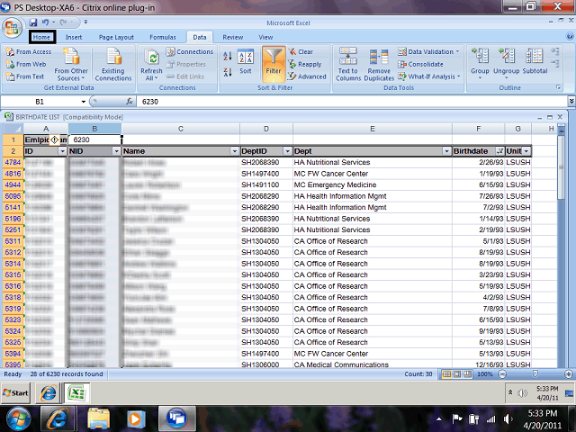 Screen image of this step