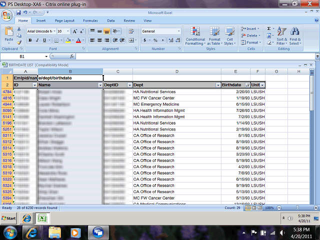 Screen image of this step