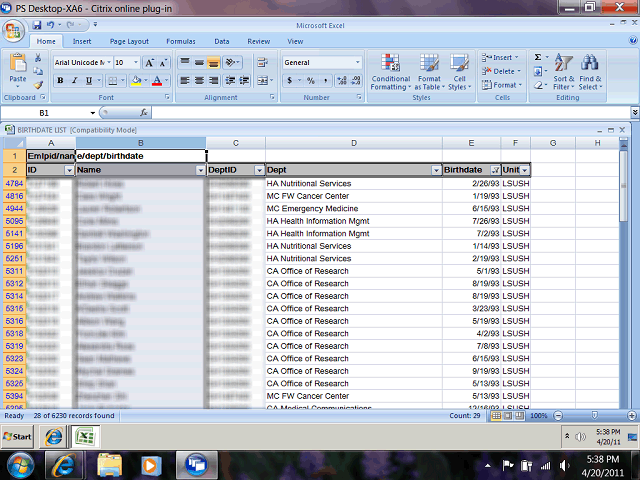 Screen image of this step