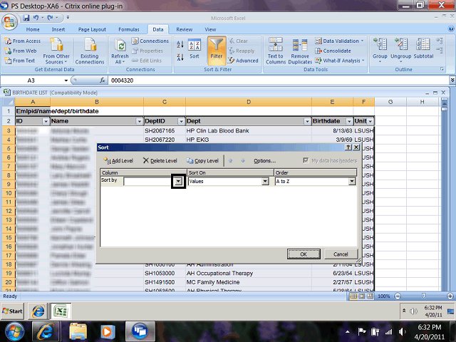 Screen image of this step
