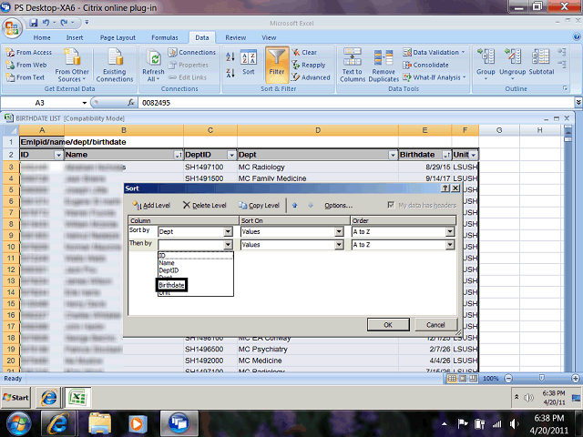 Screen image of this step