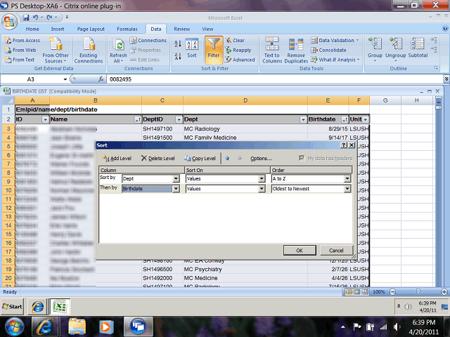 Screen image of this step