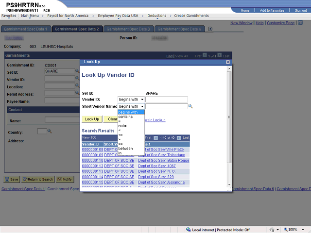 Screen image of this step