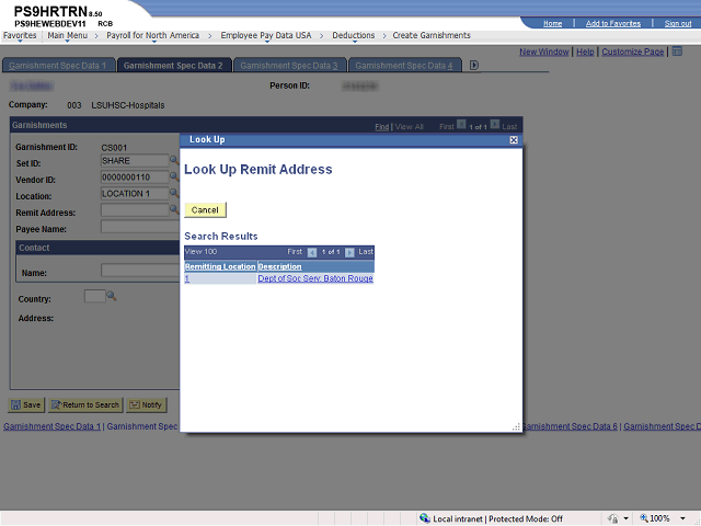 Screen image of this step