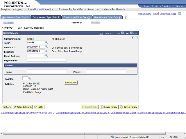Screen image of this step